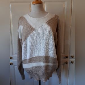 Beige and cream sweatet